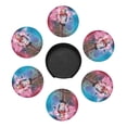 thumbnail image 4 of Suicide Squad Harley Quinn Round Coaster Set Of 6 Tabletop Protection Mats Leather Drink Cup Coasters Kitchen Coffee Decor, 4 of 8
