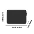 thumbnail image 2 of Cagogo under $5 Laptop Sleeve Case, 14 Inch Laptop Sleeve Case,Protective Neoprene Laptop Bag,Padded Zipper Laptop Cover,Soft Lining Computer Case,Carrying Bag Compatible Sleeve, 2 of 2