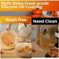 thumbnail image 4 of Air Fryer Paper Liners Disposable: 100PCS Non-Stick Air Fryer Parchment Paper, Food Grade Baking Sheets for Baking Roasting Microwave (6.5IN-Square), 4 of 14