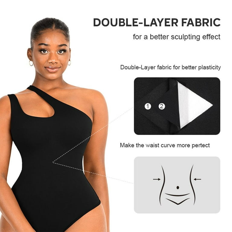 No Bra Required One-Piece Bodysuit For Women, Seamless Shapewear Slimming  Tummy Control Bodysuit Bodyshaper