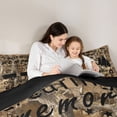thumbnail image 4 of Erosebridal Camping RV Car Twin Comforter Sets 3-Piece for Boys Girls,Teens Autumn Botanical Branches Bedding Set,Black Reversible,Super Cozy Room Decor, 4 of 6