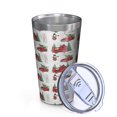 thumbnail image 2 of 16oz Tumblers Red Christmas Farm and Truck Pattern Stainless Steel Vacuum Insulated Double Wall Travel Tumbler Cups Mug with Lid and Straw,Cleaning Brush for Coffee,Tea, 2 of 4