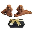 thumbnail image 2 of Poodle Dog Statue Dogs Sculpture resin material art Crafts for Porch TV Cabinet Brown, 2 of 8