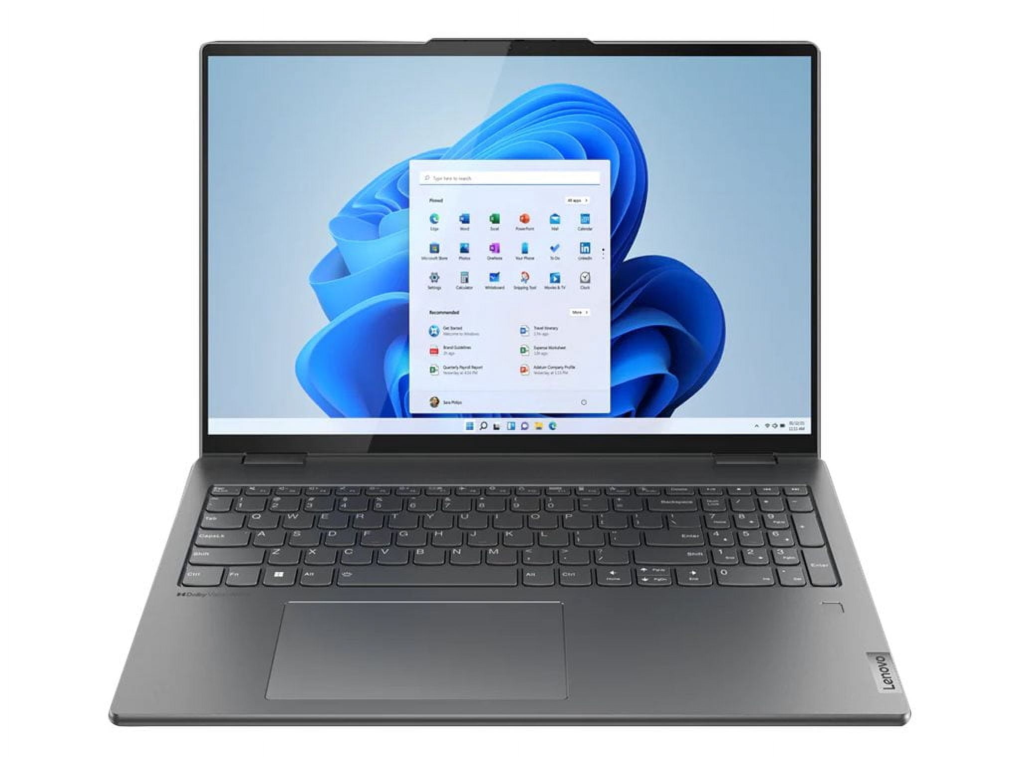 Lenovo - Yoga 7i 16" WQXGA Touch 2-in-1 Laptop - Core i5-1240P - 8GB Memory - 256GB SSD - Storm Grey