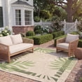 thumbnail image 4 of Safavieh Courtyard Cailyn Floral Indoor/Outdoor Area Rug, Cream/Green, 5'3" x 7'7", 4 of 14
