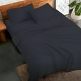 thumbnail image 4 of AUQ 100% Pure Egyptian Cotton 800 Thread Count Sheet Set,4 Pc Set,Sateen Weave,Soft Luxury Bedding,Fits Upto 21" Inch Deep Pocket (Navy Blue Solid,King Size), 4 of 7