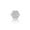 White, variant on 0.07 Carat Round Diamond Hexagon Stud Earring for Men in Stainless Steel 9 mm by Metro Jewelry
