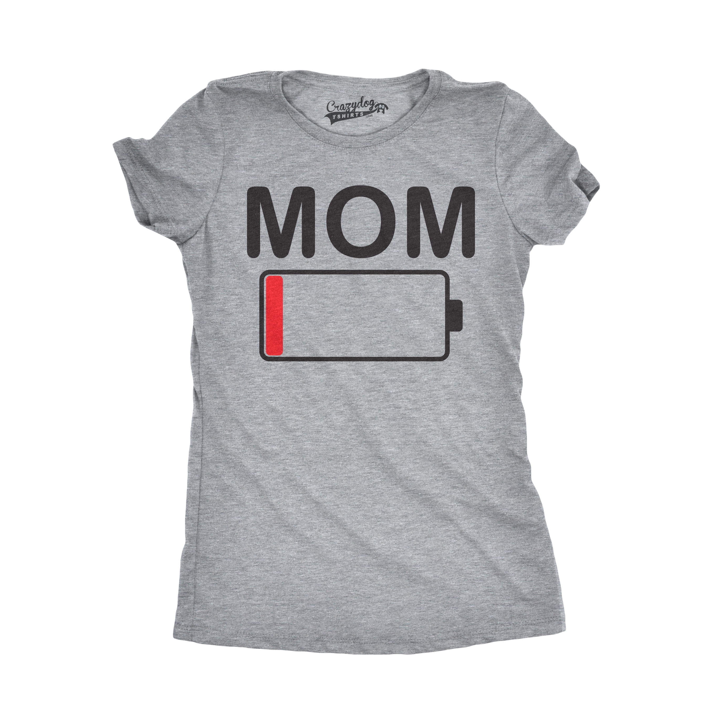 Mom Life Shirt Low Battery Mom Shirt New Mom T-Shirt Funny Mom Shirt Motherhood Shirt Exhausted Mother Outfit