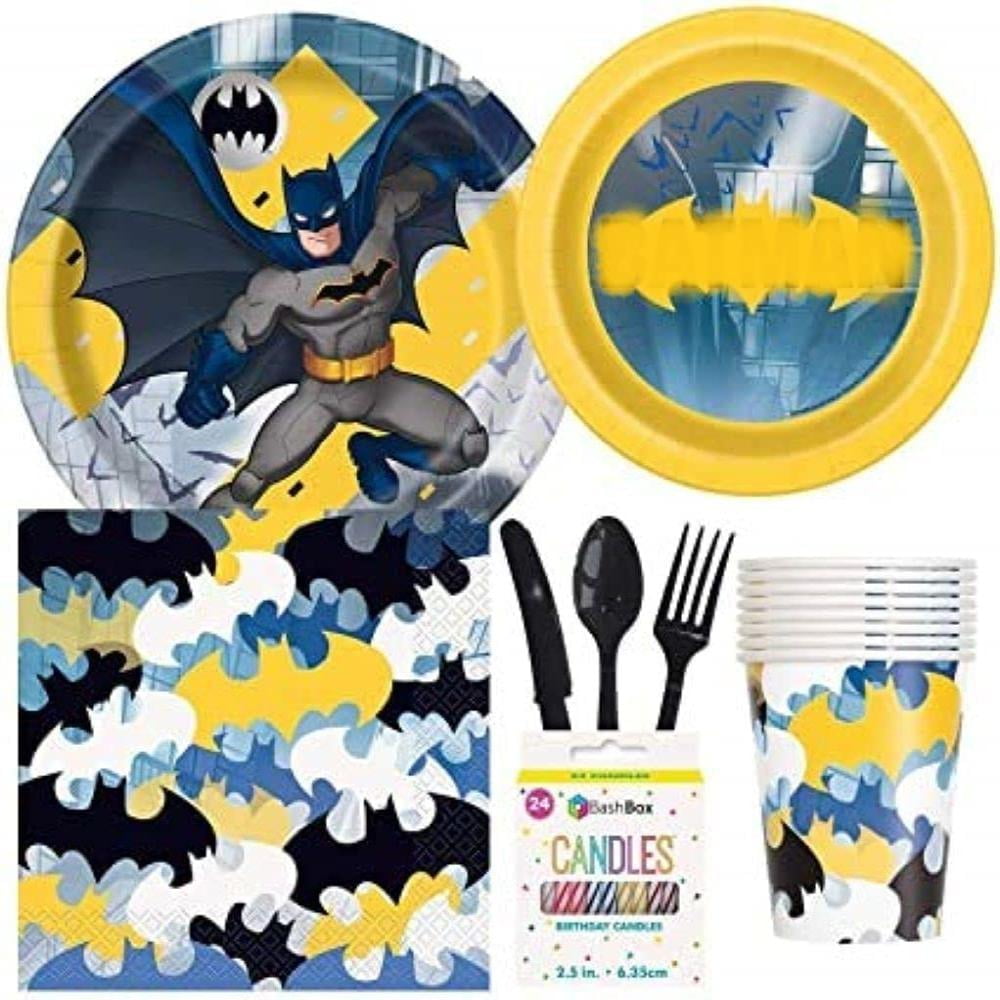 ~ Birthday Party Supplies Dinner Luncheon Large 16 THE BATMAN LUNCH NAPKINS 