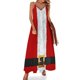 thumbnail image 1 of Vestido sin mangas con diseño de triángulos, orgullo/LGBT, cubismo, multicolor, polígono abstracto, bajo en poli, para mujer, suelto, de verano, 1 of 7