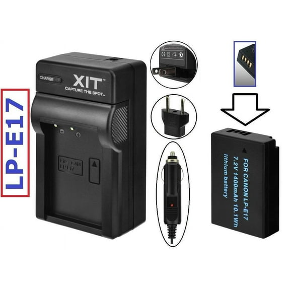 Hi Capacity Li-on LP-E17 Battery With Charger For Canon EOS M6
