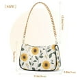thumbnail image 3 of FORMRS Womens Shoulder Bag with Chain Strap Clutch Purse Cute Tote Handbag, Sunflower Pattern, 3 of 7