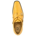 thumbnail image 4 of LIBERTYZENO Mens Dress Male Double Monk Strap Shoes, Mustard, 10, 4 of 7
