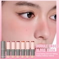 thumbnail image 3 of Derol Dual Head Blush Stick Portable 2-in-1 Silicone Head Powder Blusher Texture Soft Puff M3i7, 3 of 7