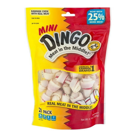 Mini Dingo Meat in the Middle Treat for Dogs - 21 CT