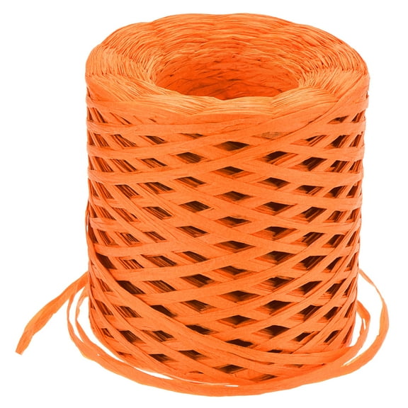 Uxcell Raffia Paper Craft Ribbon, 1/4 Inch 218 Yards Raffia String Packing Paper Twine, Orange