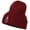 Maroon, variant on Skeleton Outline Embroidered Long Beanie - Maroon OSFM