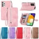 thumbnail image 4 of Funda de cuero con cremallera en relieve para teléfono móvil Samsung S24Ultra A05/A15/A25, funda protectora con tapa tipo billetera, 4 of 6