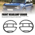 thumbnail image 3 of Headlight Guards Protector Cover Exterior Headlamp Frame for Bronco 2 4 Door 2021 - 2024 Enhancing Safety and Style, 3 of 7
