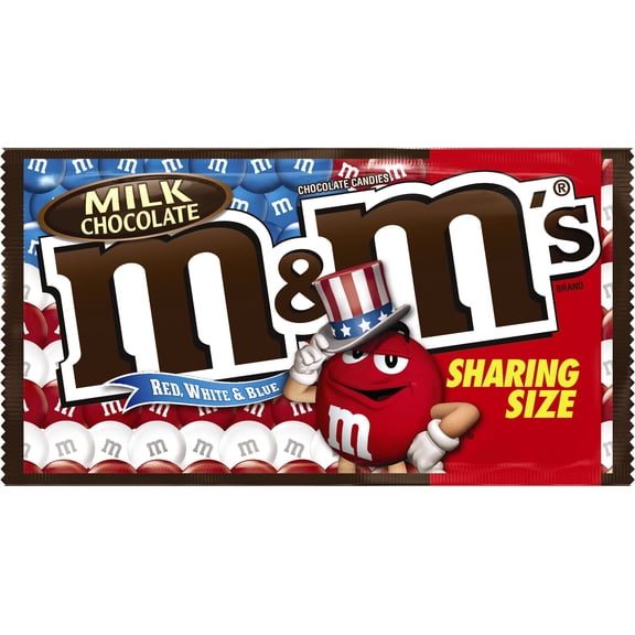 M&Ms Red White & Blue 3.14oz Bag