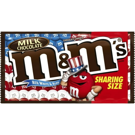 M&Ms Red White & Blue 3.14oz Bag