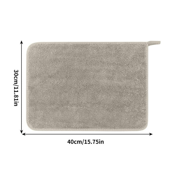 Hmgxay Super Absorbent Cleaning Cloth, 12"x16" Microfiber Towel for Housekeeping, Lint-Free Cleaning Rag, Thick & Durable Home Wipe(Gray)