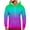 Hot Pink, variant on Hoodie Mens Shirts Hooded Drawstring Adjustable Shirt Men Casual Round Neck Pockets Gradation Print Pullover Long Sleeve Hooded Sweatshirt Everyday,Streetwear,Outdoor Sports Clothing Shirts For Men