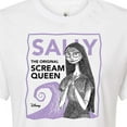 thumbnail image 3 of The Nightmare Before Christmas - Sally Scream Queen - Juniors Cropped Cotton Blend T-Shirt, 3 of 5