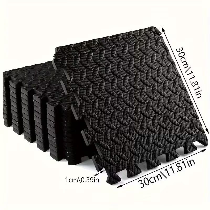 30x30cm Yoga Mat Shock Absorbing Mat Home Gym Pad EVA Eco Friendly Non Slip Foam Interlocking Flooring Suitable for Home and Gym