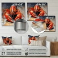thumbnail image 4 of Designart "Aquatic Crawlers Life Below the Surface" Animals Metal Wall Art, 4 of 5