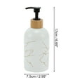 thumbnail image 4 of Unique Bargains 1 Pc Simple Cylindrical Soap Pump Dispenser for Bathroom Hotel 400ml White, 4 of 6