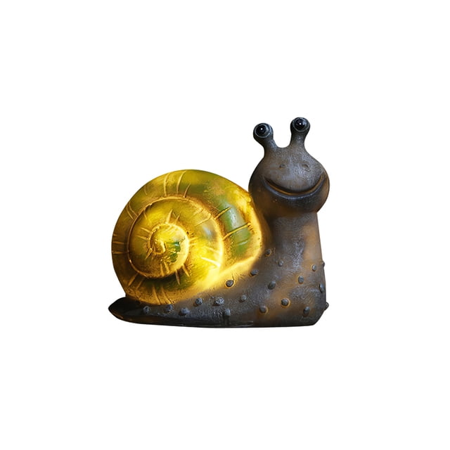 Led A Prueba De Lluvia Energía Solar Luz De Jardín Animal Lámpara Decorativa Linda Forma De Caracol Luz Solar Para Césped Energía Solar Resina Estatua De Animal Luz Para Jardín Patio Césped Balcón Sweethay HA018023-00