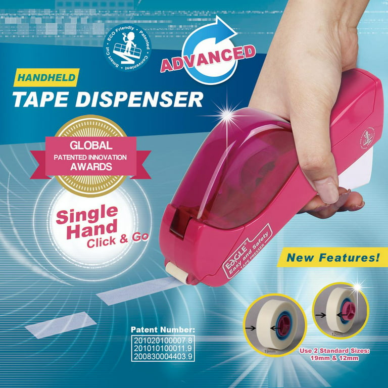 Baumgartens Handheld Tape Dispenser PURPLE Includes 1 Roll of Tape