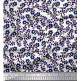 thumbnail image 1 of Soimoi Silk Fabric Leaves & Floral Block Print Sewing Fabric Yard 42 Inch Wide, 1 of 3
