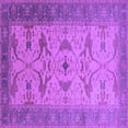 thumbnail image 1 of Ahgly Company Indoor Square Oriental Purple Traditional Area Rugs, 7' Square, 1 of 4