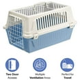 thumbnail image 3 of Ferplast Atlas Open 22 Inch Dual Open Travel Small Pet Carrier, Light Blue, 3 of 6