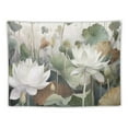 thumbnail image 5 of COMIO Lotus Flower Tapestry, Abstract Watercolor Floral Tapestry, Living Room Bedroom Wall Hanging for Home Decoration, 5 of 7