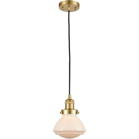 

Satin Gold Tone Mini Pendants 7 Wide Steel/Cast Brass/Glass Medium Base 1 Light Fixture