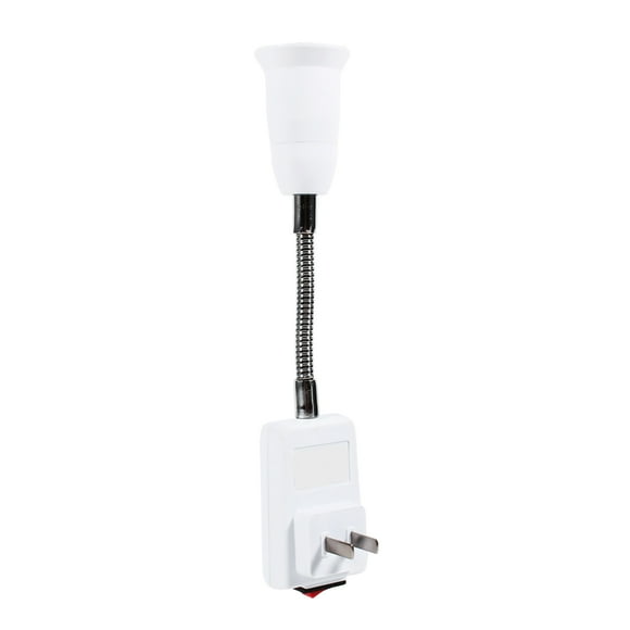 Portalámparas E27, Adaptador de extensión Flexible, Conversor, Interruptor de Enchufe de Tornillo para Lámpara de Mesa, Foco de Pared