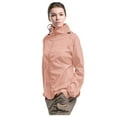 thumbnail image 4 of TrendOFT Women's Lightweight Hooded Raincoat Waterproof Packable Active Outdoor Rain Jacket Light Pink L, 4 of 8
