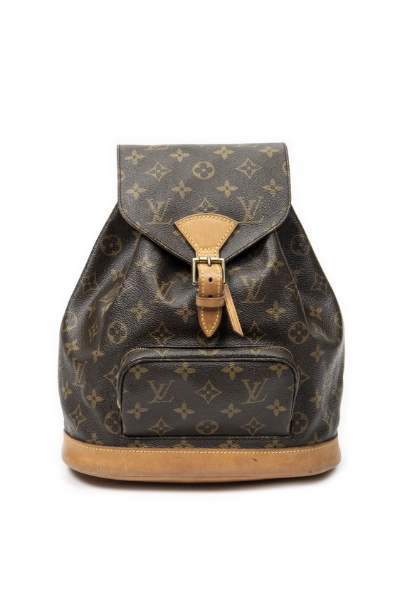 Pre-Owned Louis Vuitton Brown Montsouris MM Backpack Monogram Canvas