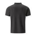 thumbnail image 5 of Polo Shirts for Men Short Sleeve Quarter Button Up Tee Shirts Lightweight Grey Mens Work Shirts, 5 of 9