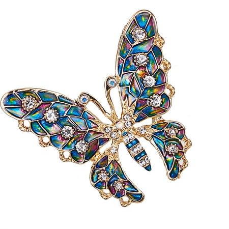 Rhinestone Insect Shaped Brooch Party Banquet insect pin Shining Badge ...