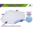thumbnail image 6 of Premium Incontinence Washable Bed Pad - Heavy Duty Reusable Cotton Quilted Underpad - 18"X24" - 3 Pack, 6 of 8