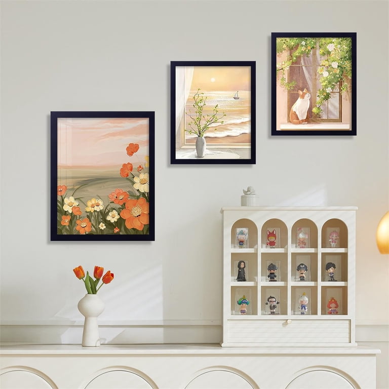 decorUhome 8x10 Picture Frame Matted to 5x7, Black photo 7