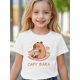 thumbnail image 1 of Girls' Round Neck T-Shirt, Casual And Comfortable, 95% Cotton, Print T-Shirt., 1 of 7
