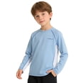 thumbnail image 5 of Rvasteizo Kids Long Sleeve Shirt Solid Raglan Crew Neck Long Sleeve Breathable Breathable Knit Tee for Boys Girls Summer training Wear, 5 of 5