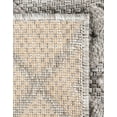 thumbnail image 7 of Unique Loom Outdoor Trellis Textured Collection Area Rug - Osage (4' x 6' Rectangle Grey/Gray), 7 of 7