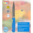 thumbnail image 2 of The Kosher Cook, 6 Inch German Stainless Steel Utility Knives - Blue, 2 of 3