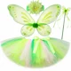 thumbnail image 3 of Tutú para niñas pequeñas, falda de tul esponjosa en capas, ropa de fiesta de carnaval para niñas, disfraz de alas de hada y mariposa, 3 of 5